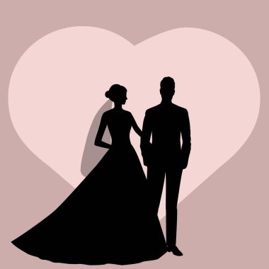 yeni evliler tebrik kartı.