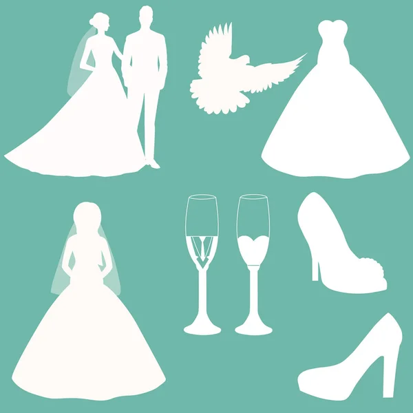 Bruiloft pictogram. Bruiloft ontwerp. — Stockvector