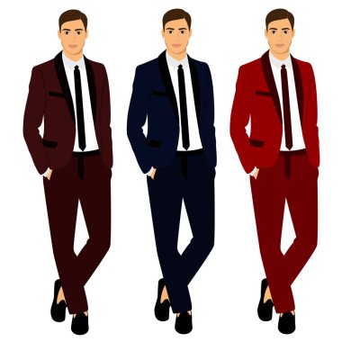 Koleksiyon. Giysi. Düğün erkek takım elbise, smokin.