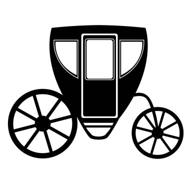 Düğün arabası. Dekoratif brougham.