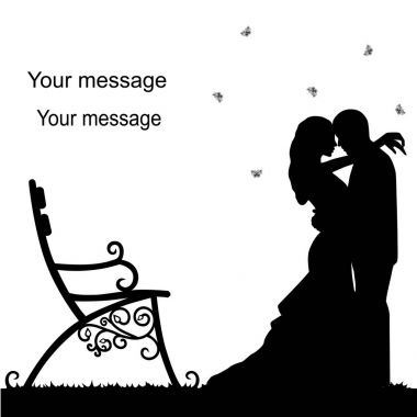 Bride and groom. clipart