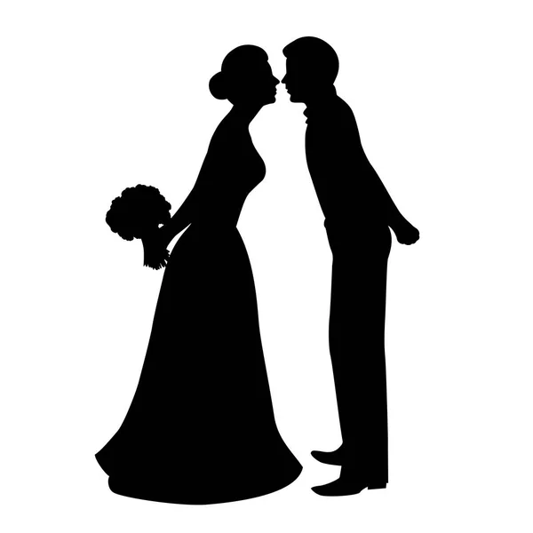 A menyasszony és a vőlegény.. — Stock Vector