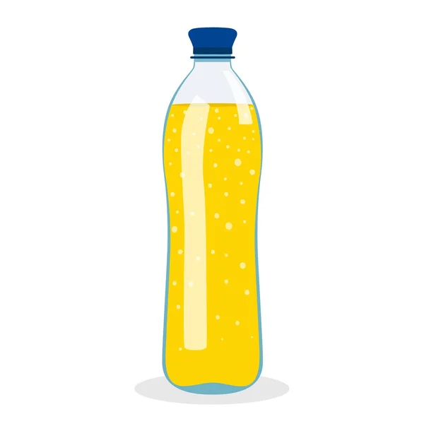 Botella con soda . — Vector de stock