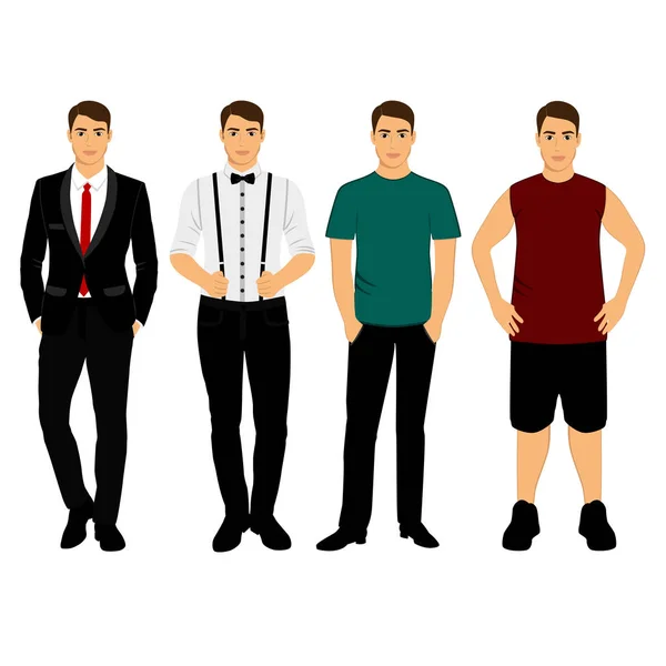 Collecte. Vêtements pour hommes . — Image vectorielle