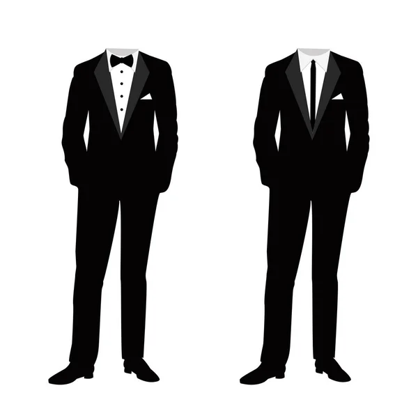 Γάμο κοστούμι των ανδρών. — Διανυσματικό Αρχείο