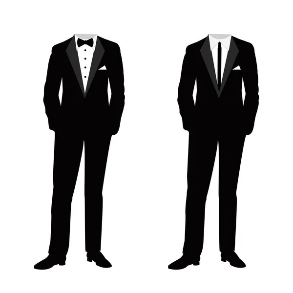 Traje de boda para hombres . — Vector de stock