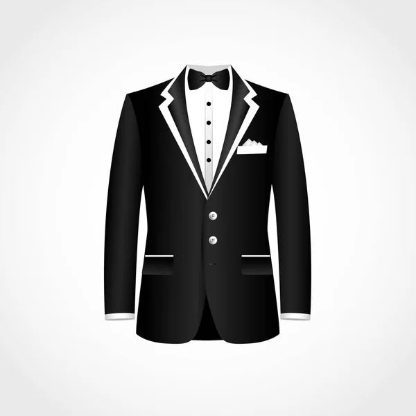 Icono de traje aislado sobre fondo blanco . — Vector de stock