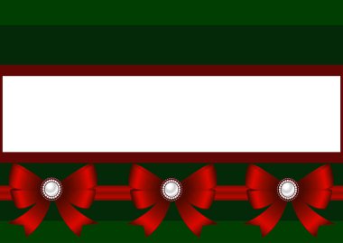  Noel kartı Noel süsleri kırmızı yay ile