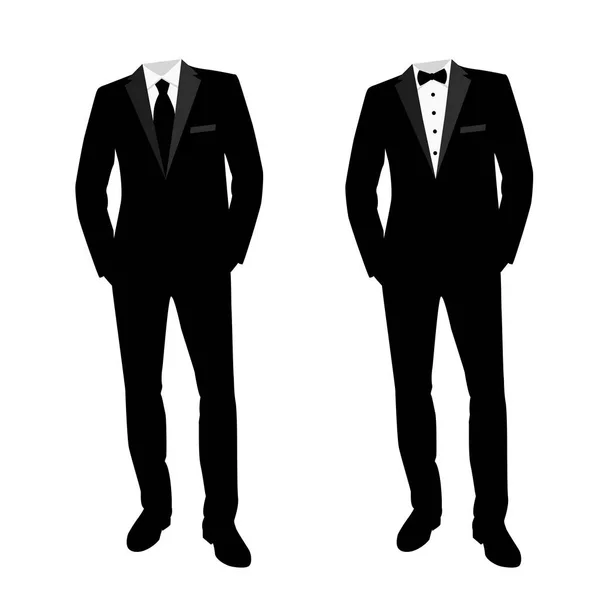 Γάμο κοστούμι των ανδρών και το σμόκιν. Συλλογή. — Διανυσματικό Αρχείο