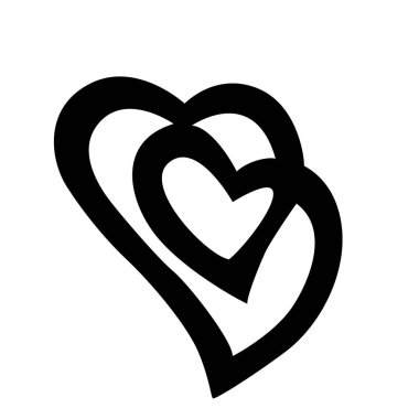 Sevgililer günü. Kalp ile kartı.