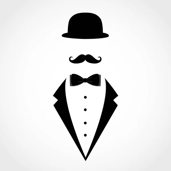 Icono de traje aislado sobre fondo blanco . — Vector de stock