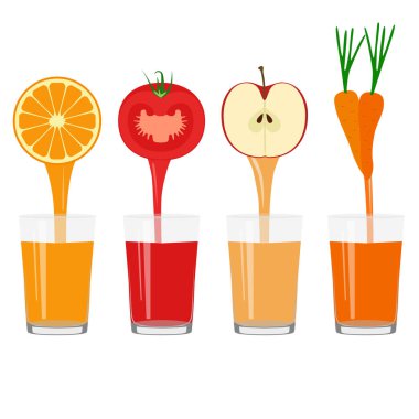 Bir bardak taze sıkılmış meyve suyu. Sağlıklı yaşam tarzı.