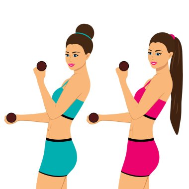 Sağlıklı bir yaşam tarzı. Health.Sports kız.