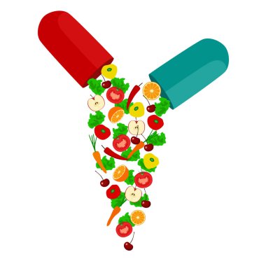 Sağlıklı bir yaşam tarzı. Vitaminler.