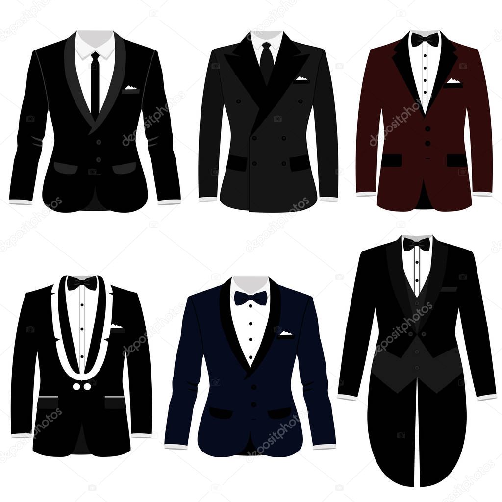 Mens jacket. Collection. Wedding mens suit, tuxedo.