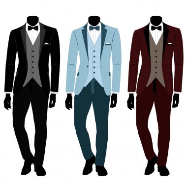 Düğün mens takım elbise ve smokin. Koleksiyonu. 