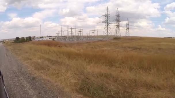 Electrical distribution substation — Stock Video