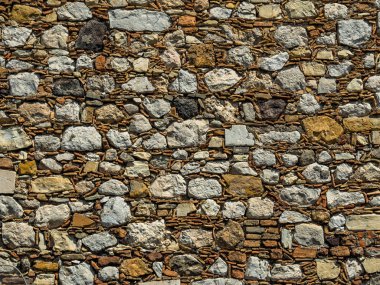 old stone wall in italy clipart