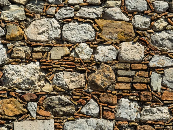 Alte steinmauer in italien — Stockfoto