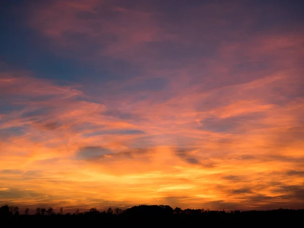 Cielo en la noche después de la puesta del sol —  Fotos de Stock