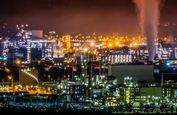 Áustria, linz, zonas industriais — Fotografia de Stock