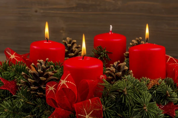 A grinalda do Advento no Natal — Fotografia de Stock