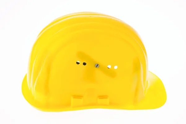 Bauhelm en byggnadsarbetare — Stockfoto