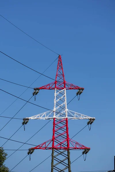 Pylon red and white — Stock Photo, Image