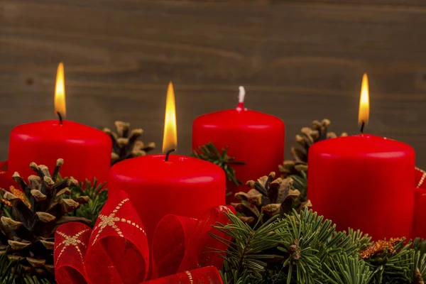 Advent krans till jul — Stockfoto