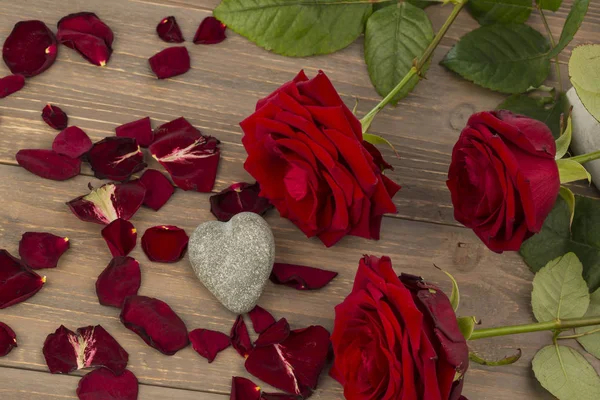 Rosen zum Valentinstag und Muttertag — Stockfoto
