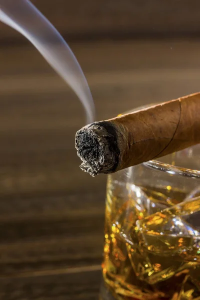 whiskey and cigar