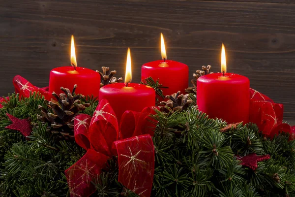 Adventskranz für Weihnachten — Stockfoto