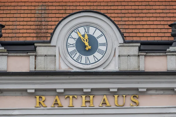 Clock on the facade, — Stock Photo, Image