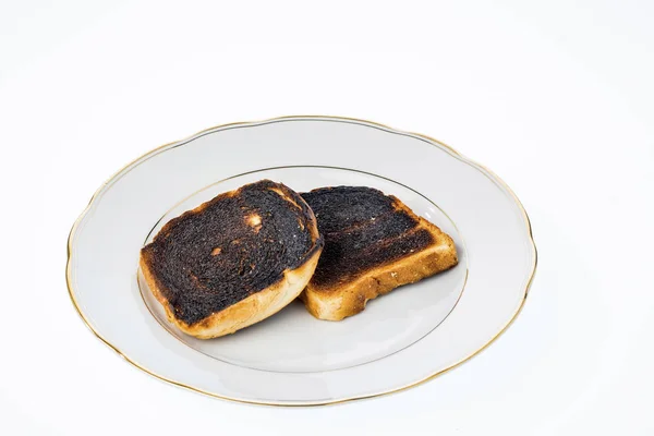 Rebanadas de pan tostado quemado —  Fotos de Stock