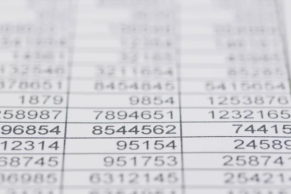 Statistics and tables — Stock Photo, Image