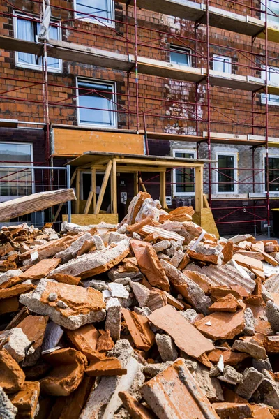 Rubble on building site — Stock Photo, Image
