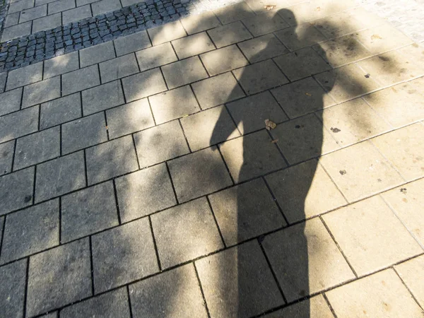 Sombra de un hombre — Foto de Stock