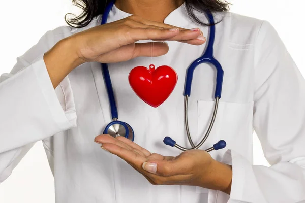 Internist with heart — Stock Photo, Image