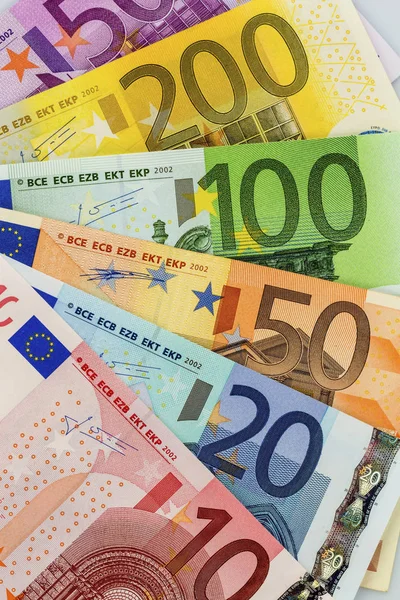 Много разных евро — стоковое фото