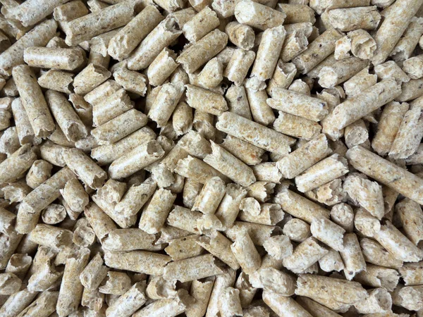 Pellets. Alternative Heizung im Winter — Stockfoto