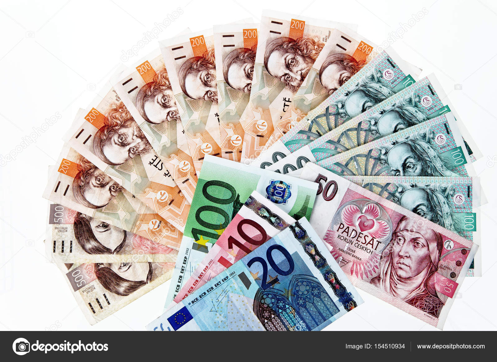 Billets En Euros Et Couronnes Tch que Image Libre De Droit Par billets-en-euros-et-couronnes-tch-que-image-libre-de-droit-par