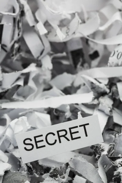 Secret shredded paper — Stock Photo, Image
