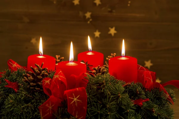 Advent krans till jul — Stockfoto