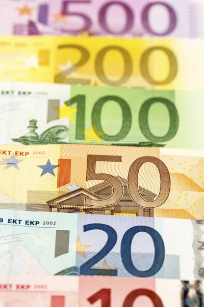 Numerose banconote in euro — Foto Stock