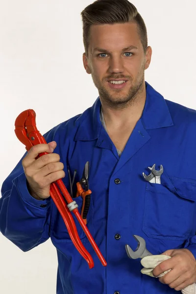 Craftsman with tools — Stock Photo, Image