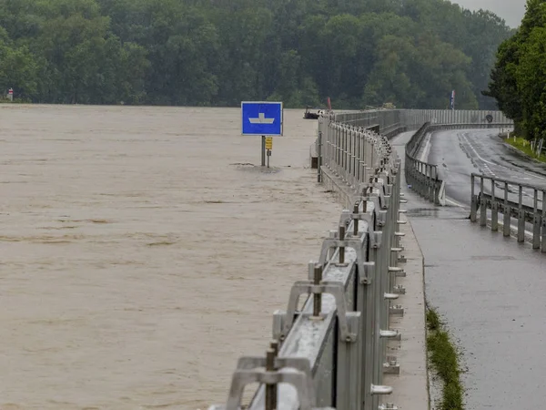 Πλημμύρα 2013, Μαουτχάουζεν, Αυστρία — Φωτογραφία Αρχείου