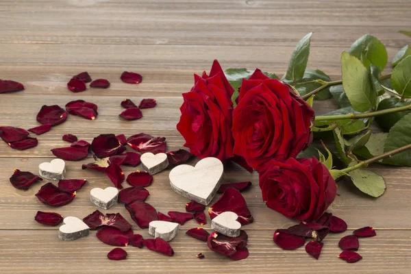 Růže pro valentinky den a den matek — Stock fotografie