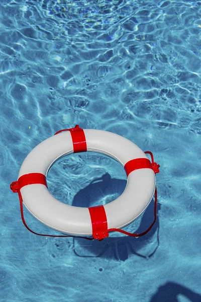 Lifebuoy in a pool — Stock Photo, Image