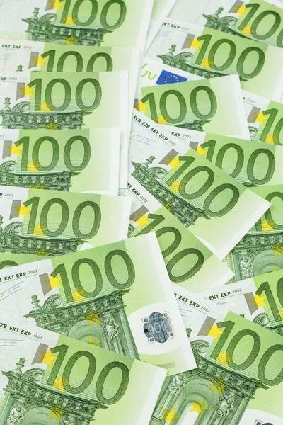 One hundred euro bills — Stock Photo, Image