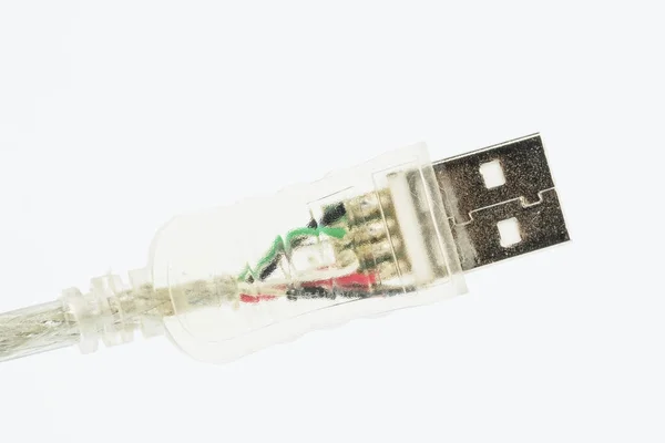 USB-kabel voor witte achtergrond — Stockfoto